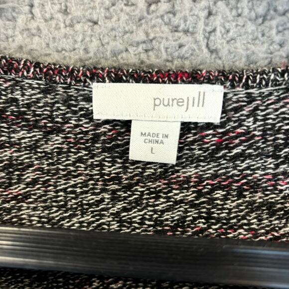 J Jill Pure Jill Tunic Sweater Lrg Cashmere Wool Lagenlook Minimalist Assymetric - Picture 6 of 12